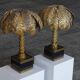 Pair of “Palmtree” table lamps by Christian Techoueyres for Maison Jansen, France 1970s