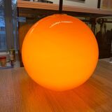 Orange ball chandelier