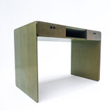 Bureau en bois vert du milieu du siècle