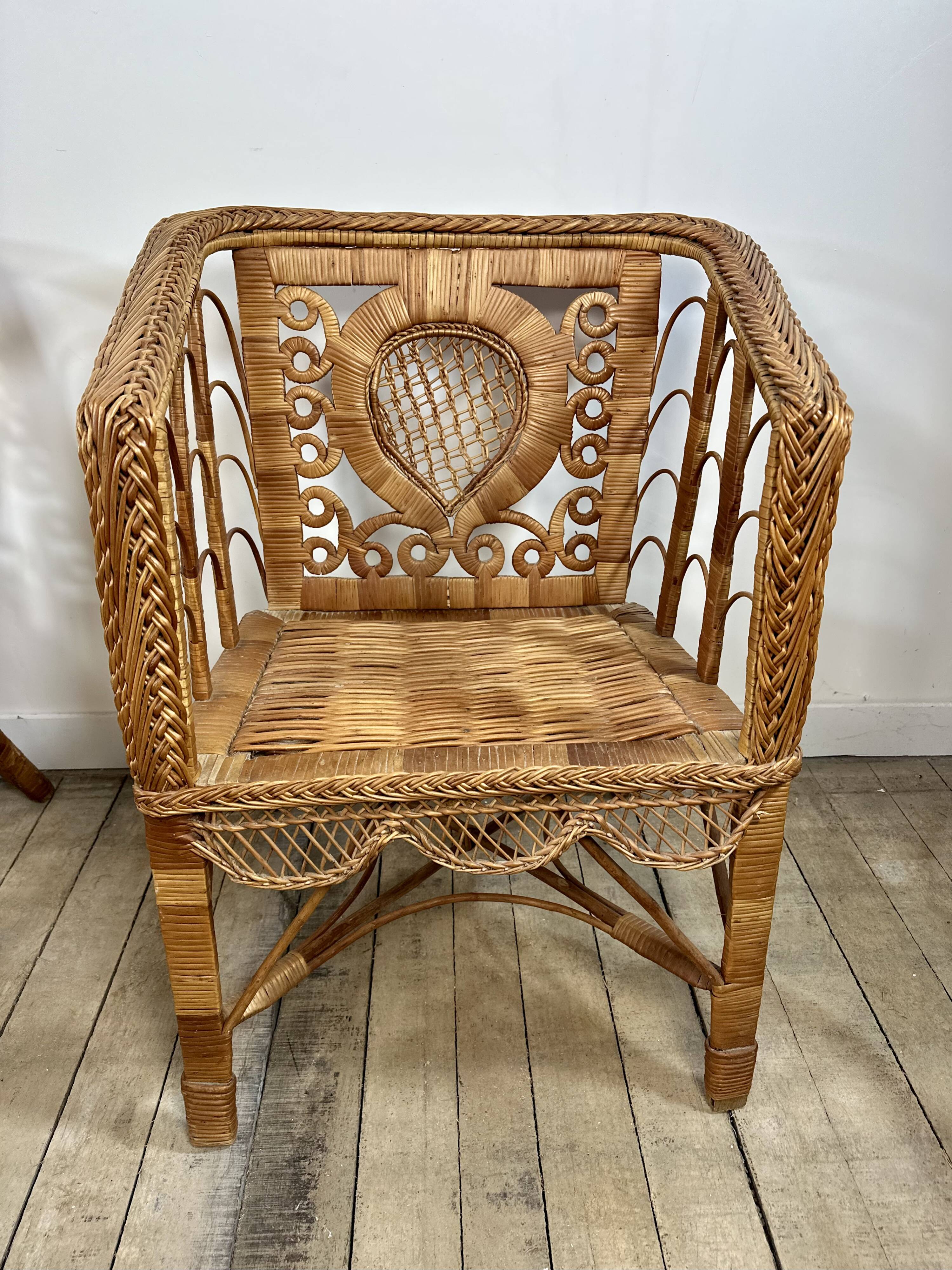 Victorian-style rattan lounge from the 1920s.