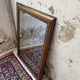 1900 wooden mirror with nails