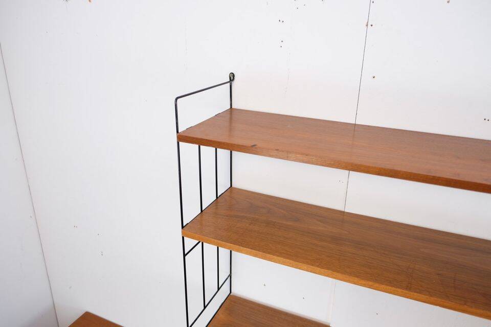 WHB shelf in teak, retro vintage style from the 60s-70s.