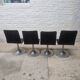 Set of 4 vintage design tulip chairs from the 70s/80s.