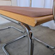 Set of 6 Vintage Cesca Chair by Bene Austria 1970s / Mid Century Chrome Din
