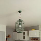 Vintage geometric pendant lamp 50s