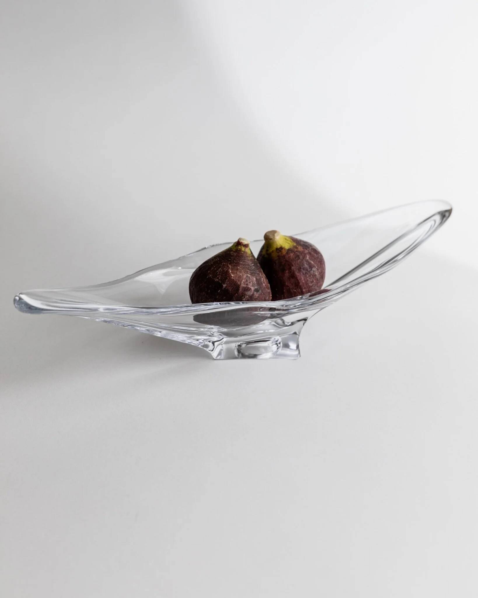 Clear Murano Glass Bowl by Richard Ginori, Heavy Art Glass, 1970s Italian Mid-Century Design