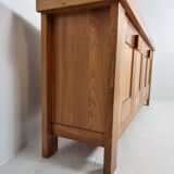 Maison regain sideboard in solid elm, 1970s