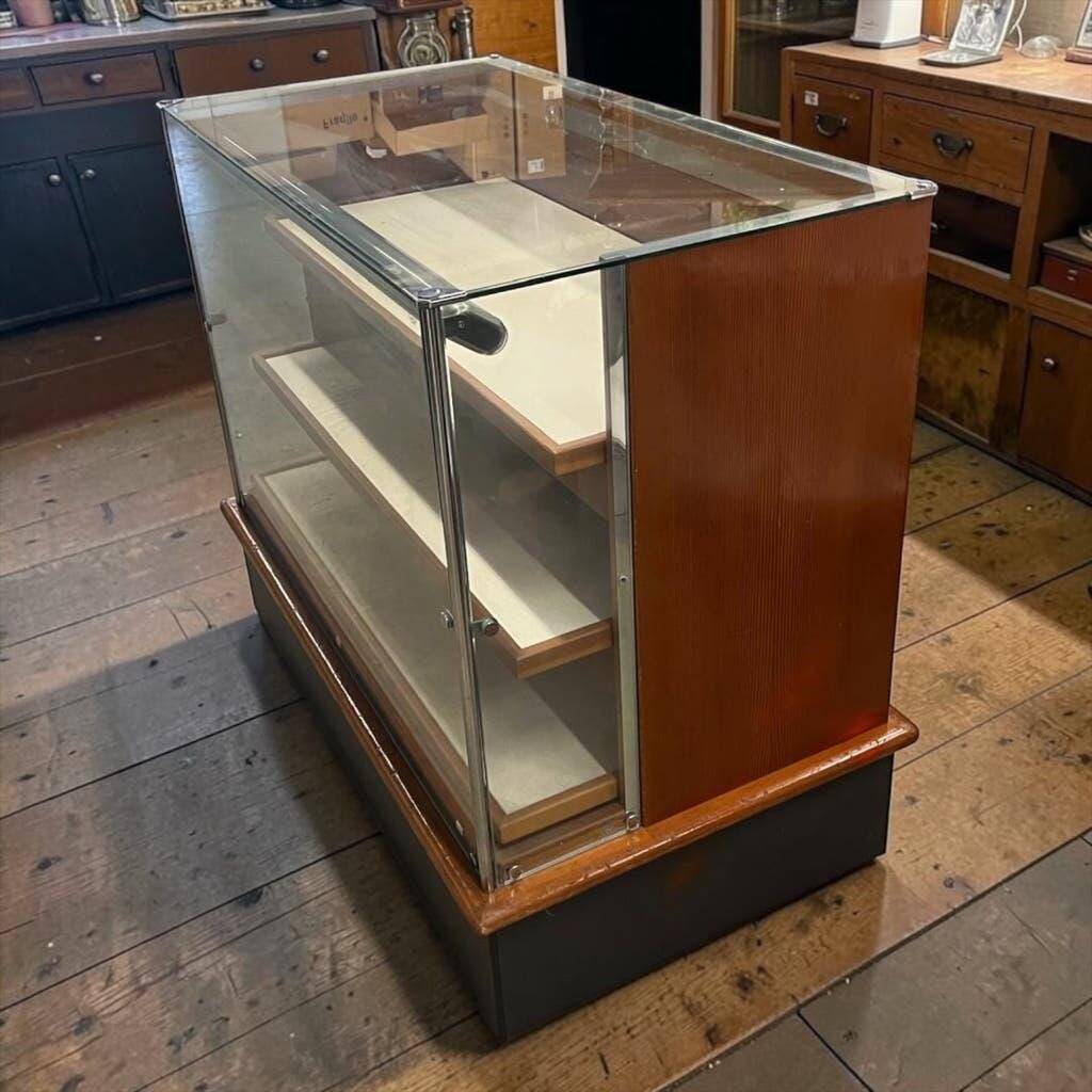 Shop counter/window display/vintage wooden counter with drawers