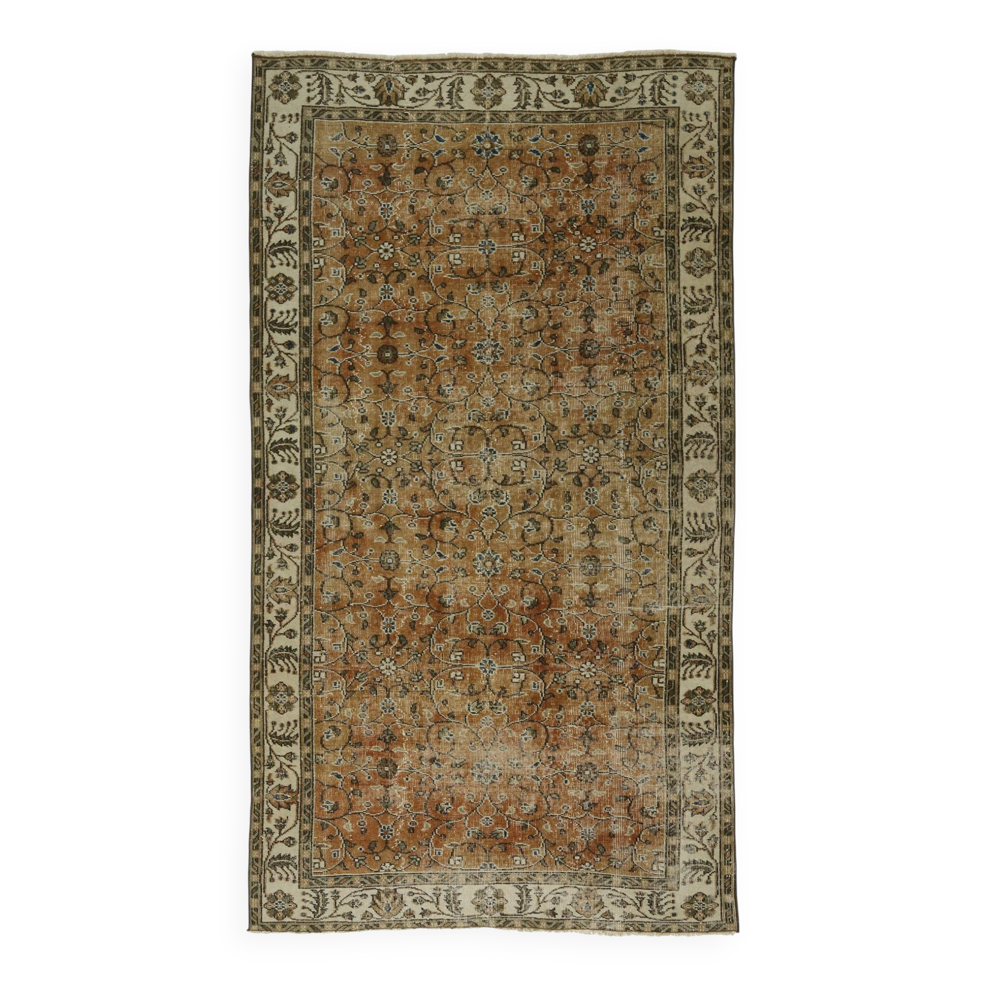 Tapis oriental vintage fait main – Anatolie, années 1950 – 265x148 cm
