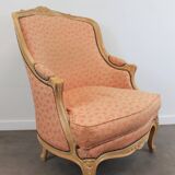 Paire de fauteuils bergère de style Louis XV
