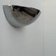 Vintage half-moon wall lamp, chrome-plated metal, France 1970