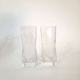 Servizio 11 Bicchieri con portaghiaccio, Tumbler Designer Cini Boeri Per Arnolfo Di Cambio.