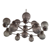 Vintage 1960/70 Atomic Pendants extra Large  Italian Chandelier  16 Lights