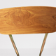 Lot of three chairs in formica effect wood 70