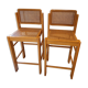 Chaises hautes cannées