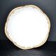 Antique Sèvres porcelain salad bowl with hand-painted gold arabesque decoration