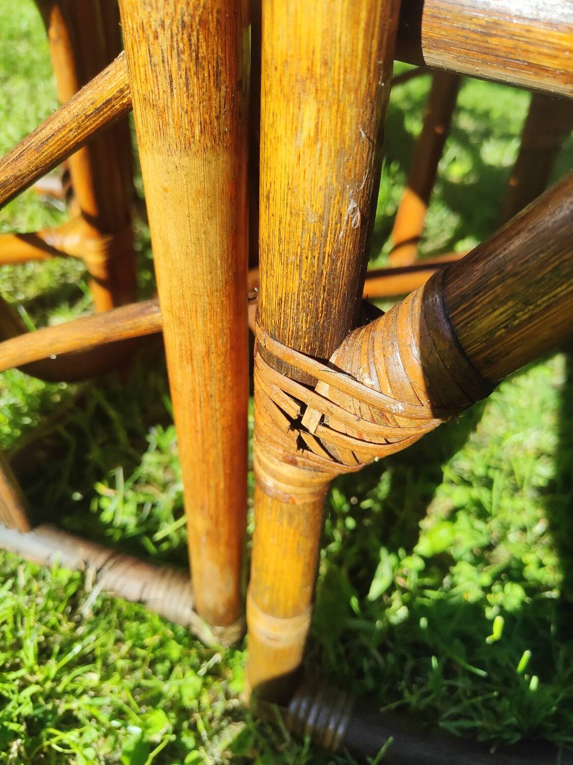 Vintage rattan garden furniture