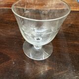 Art Nouveau Set of 32 Crystal Glasses - Engraved and Frosted Floral Pattern