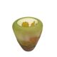 Etablissements gallé multi-layered glass vase with floral decoration, signed