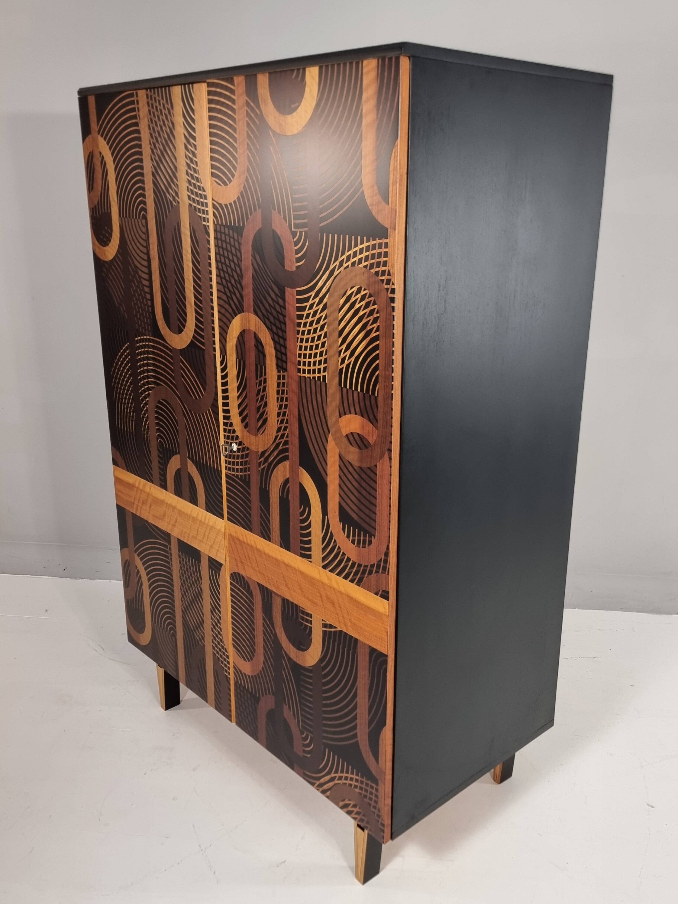 Vintage beech wardrobe, 1970s