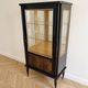Art Deco display cabinet in wood and black lacquer