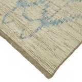 Hand-Knotted Turkish Contemporary 203 cm x 295 cm Beige Wool Carpet