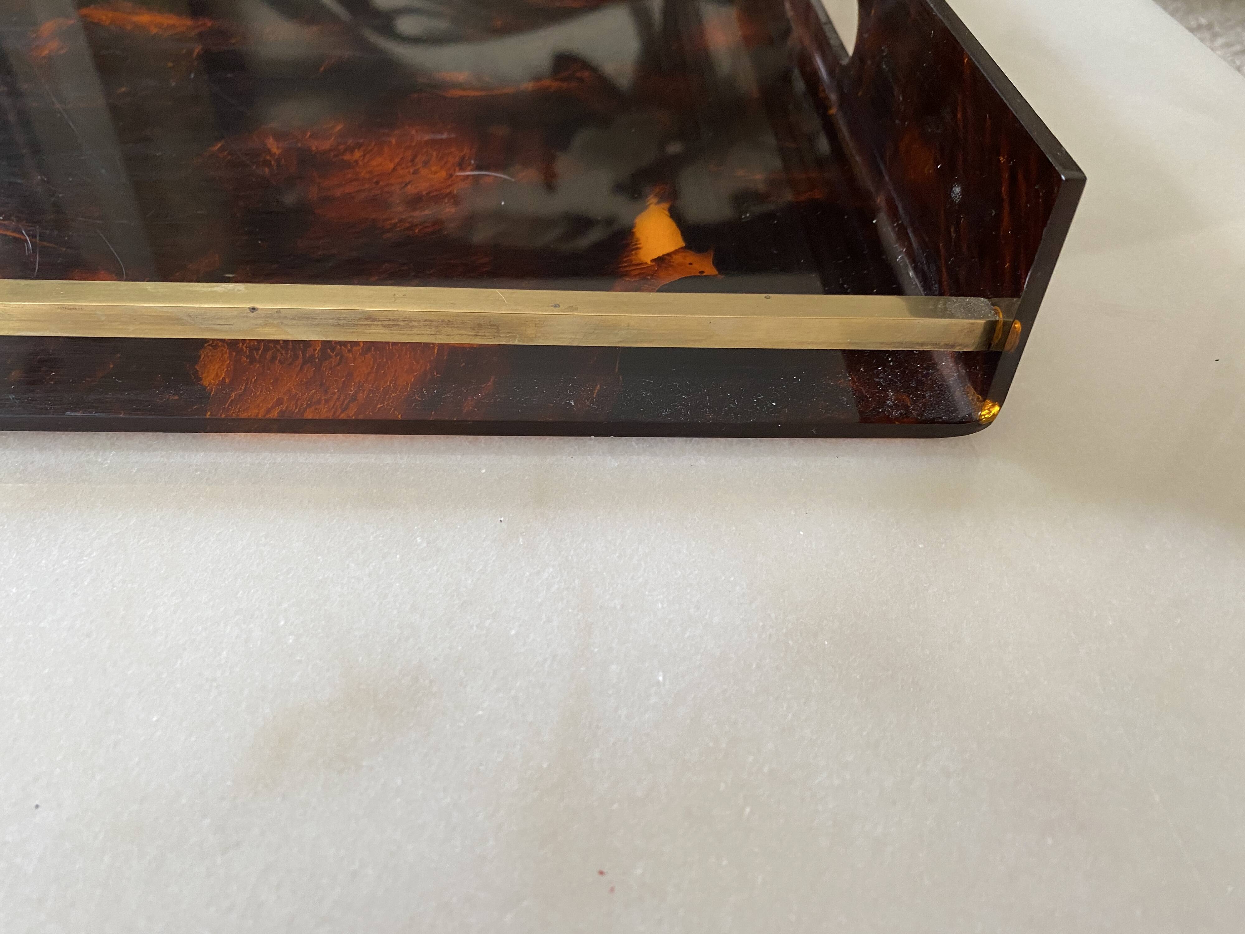 Lucite tray Maison Mercier 1970