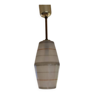 Vintage glass pendant lamp