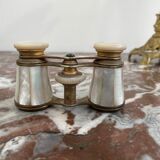 Opera binoculars in Mother-of-Pearl and Brass - authentic - Early XXth - France