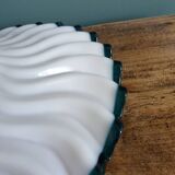 Adjustable "rise and fall" suspension, opaline and porcelain rise and fall