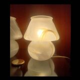 Pair mushroom lamps