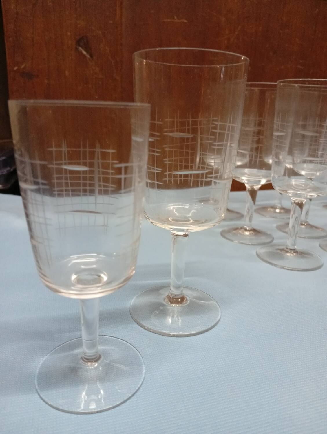 Vintage stemmed glasses