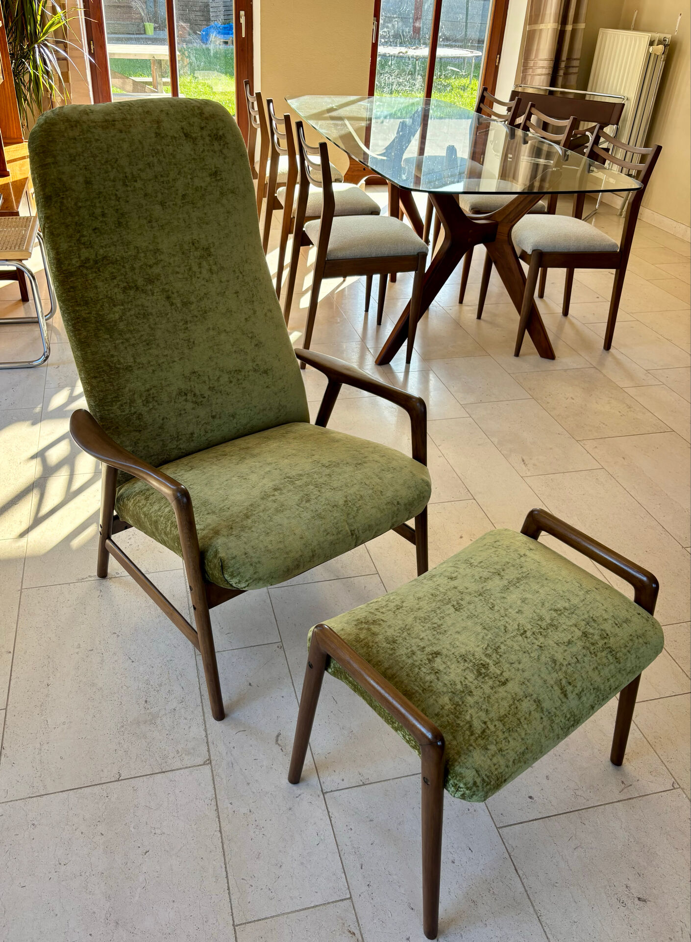 Fauteuil et ottoman Alf Svensson