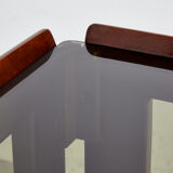 Table basse en noyer par Afra & Tobia Scarpa pour cassina