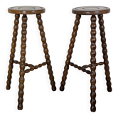 Pair of tripod stools
