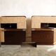 Pair of vintage mid-century bedside tables