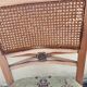 Fauteuil cabriolet palecek – bois brut & cannage