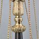 Chandelier style Directoire gilded and patinated in bronze " Lucien Gau "