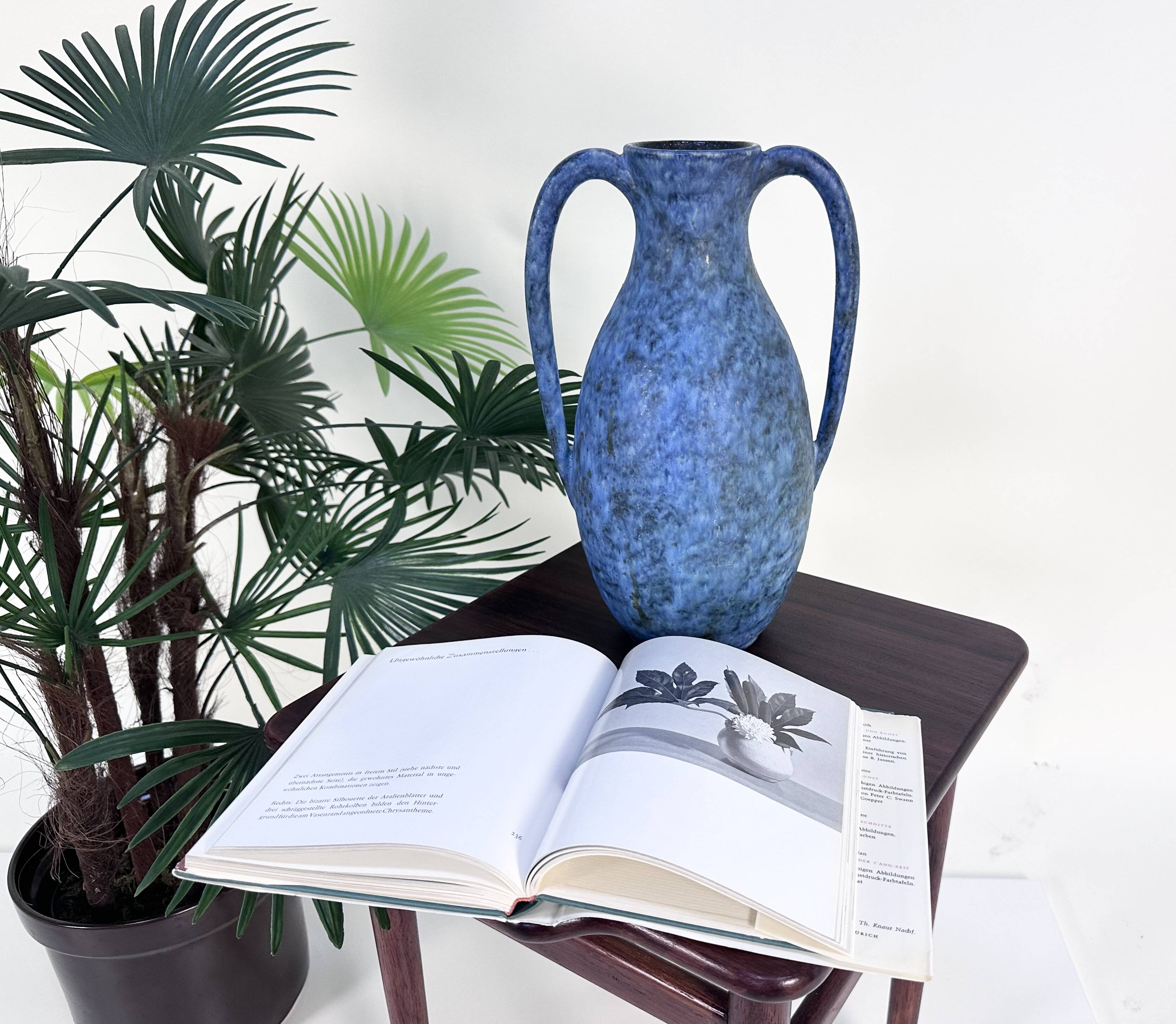 Studio ceramic art amphora vase by Werner Lehr, from Keitum Sylt, Germany, 1960s