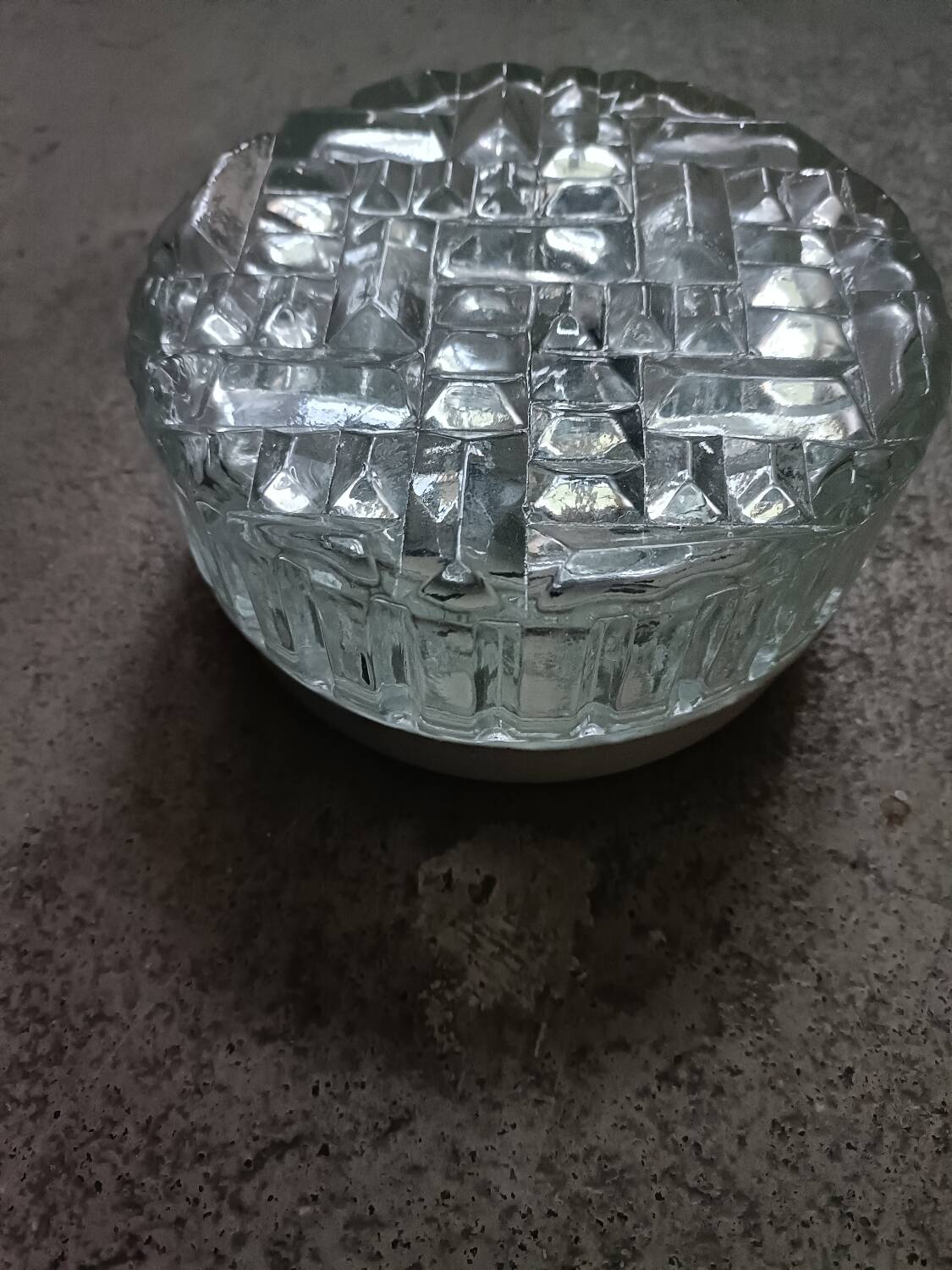 Vintage glass ceiling or wall light