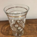 Vase en verre des années 50