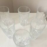 Ensemble de 6 verres à orangeade en Cristal