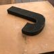 Old zinc metal sign letter J 30 cm