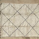 Tapis marocain beni ouarain blanc - 303 x 357 cm