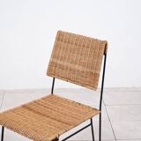 Rattan side chair by Carl Auböck