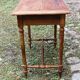 Solid wood table, one drawer, turned wood