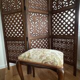 Vintage upholstered stool
