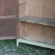 Parisian wardrobe in Clay Green wood – 2 moulded doors – H188 cm