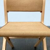 Vintage Italian folding chairs by Ilmari Tapiovaara for Olivo Italy, set of 3.