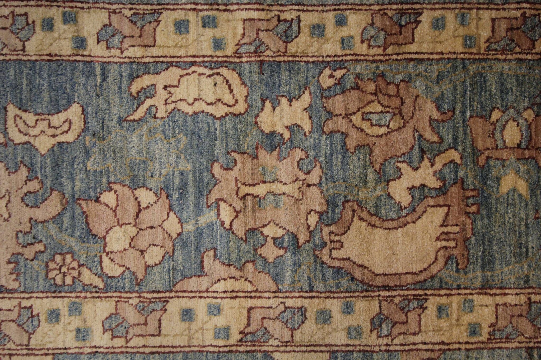Tapis traditionnel vintage persan Ziegler tissé à la main Tapis de salon en laine